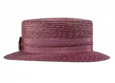 Damenhut Stroh farbig "Variante rosa"