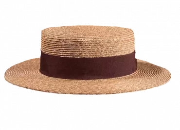 Vaquero Strohhut mit braunem Hutband