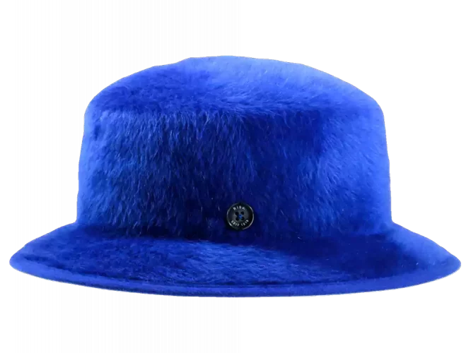 Bucket Hut "hairy-melousine" Blau