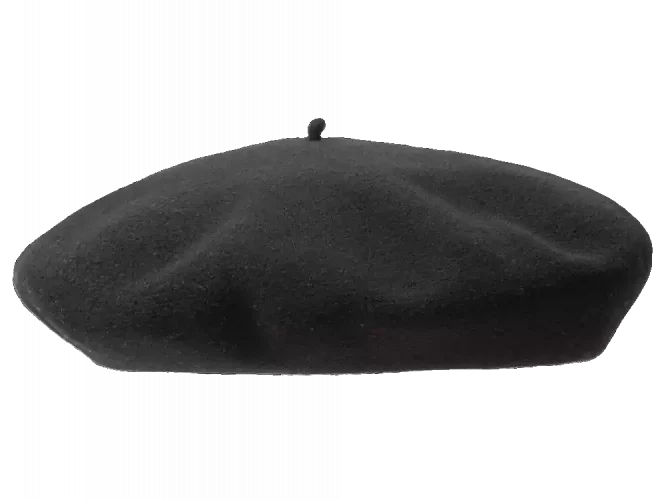 Baskenmütze Beret in Schwarz