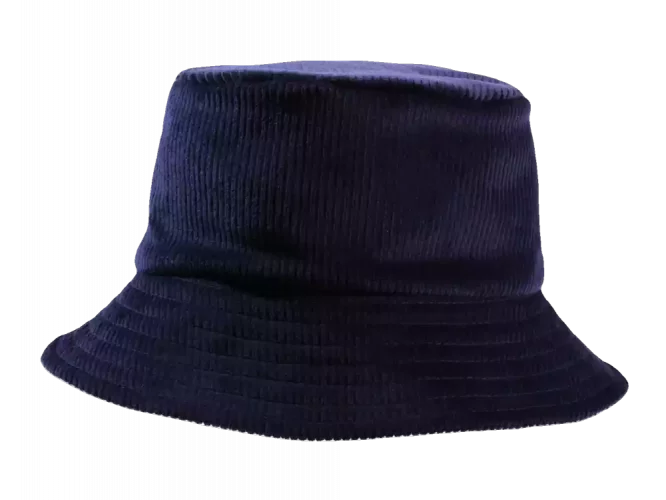 Cord Bucket Mütze in Blau