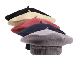 Béret Merino mit Wollkragen