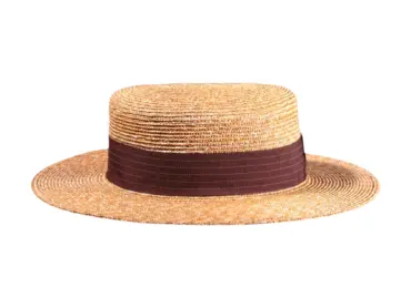 aquero Strohhut aus Naturstroh im klassischen Old West Stil