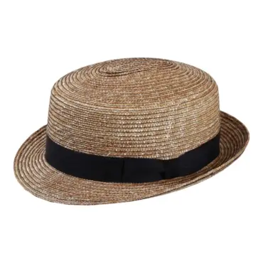 Sommerhut Freiamt Maiengrüner mit marineblauem Hutband