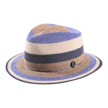Fedora Strohhut Fancy Hemp aus Hanf in Risa Farben