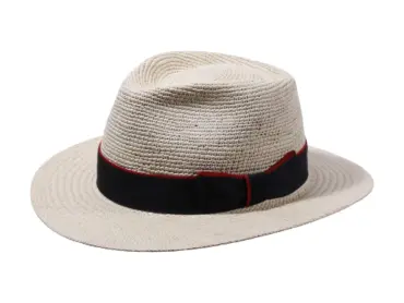 Panamahut Fedora City natur mit schwarzem Rebsband
