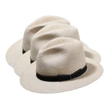 Panamahut City Twisted natur mit schwarzem Rebsband – klassische Sommerhutform