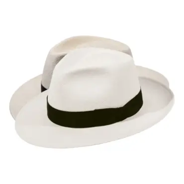 Panamahut Fedora Bogart Brisa mit schwarzem Rebsband