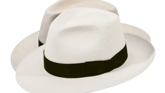 Panamahut Fedora Bogart Brisa mit schwarzem Rebsband