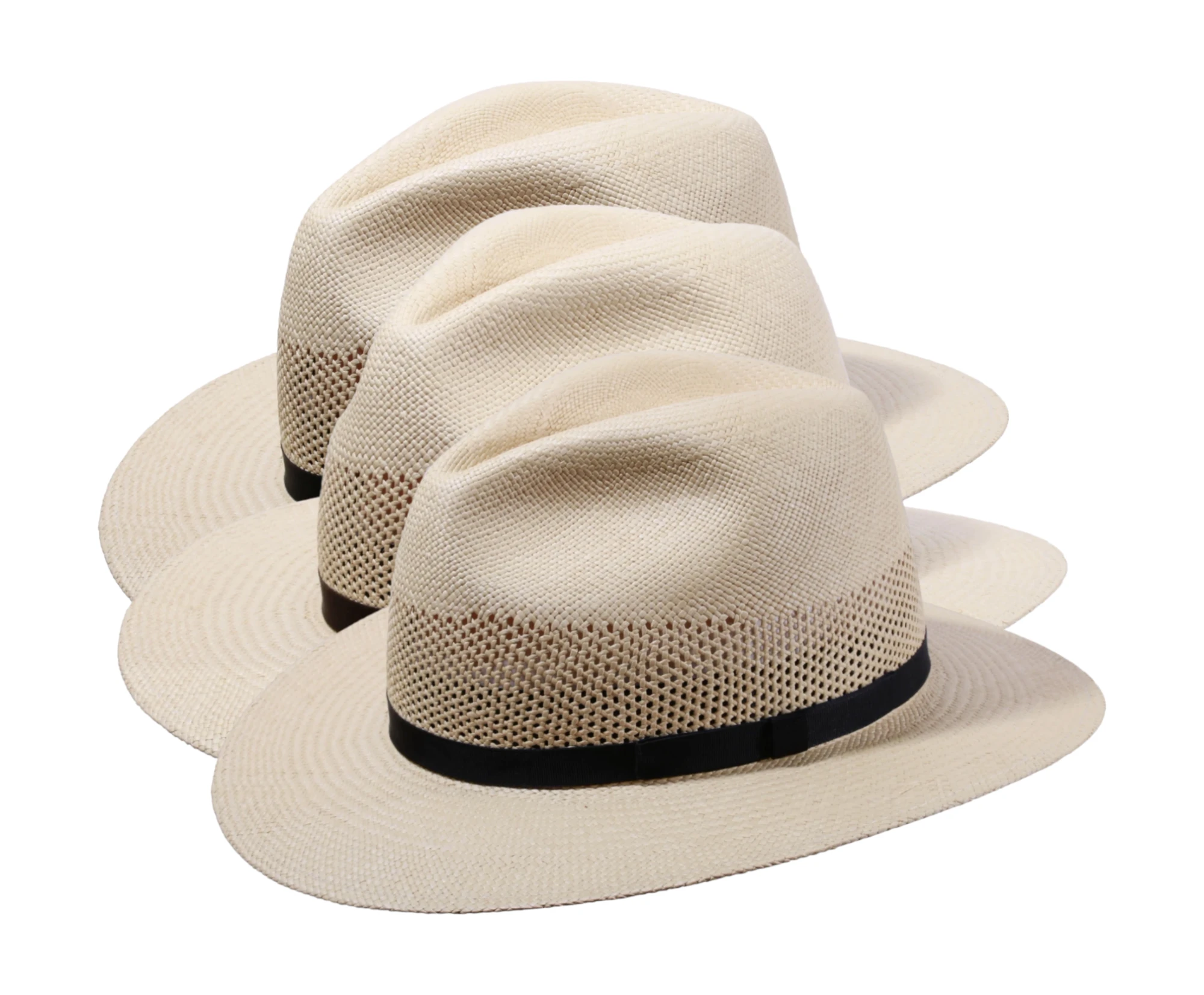 Panamahut City ventiliert #3 "Hutband Schwarz, Braun oder Blau"