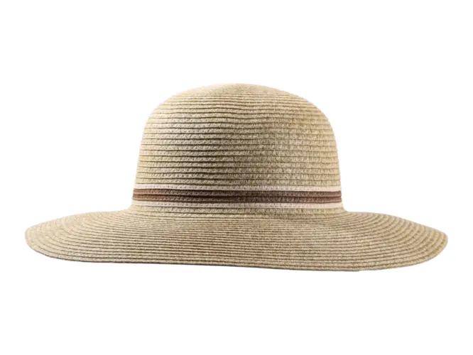 Damenhut Cloche Mélange aus 100% Papier in Senf-Mélange.