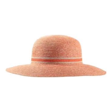 Damenhut Cloche Mélange aus 100% Papier in Orange-Mélange.