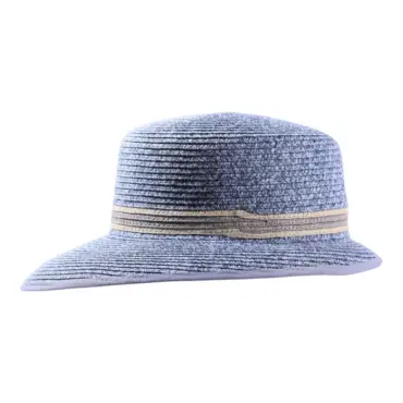 Liegestuhl Hut aus Cellulose mit Kontrastgarnitur