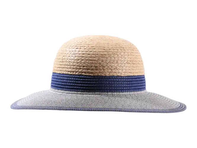 Damenhut Cloche Raffia/Paper aus 60% Papier und 40% Raffia in Jeans.