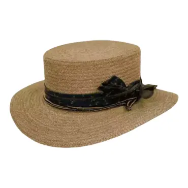 Western Raffiahut mit Multicolor Hutband mit Hülsenfrüchte als deko