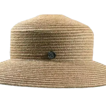 reiter Sommerhut Cloche in Goldbraun mit Qualitätsknopf