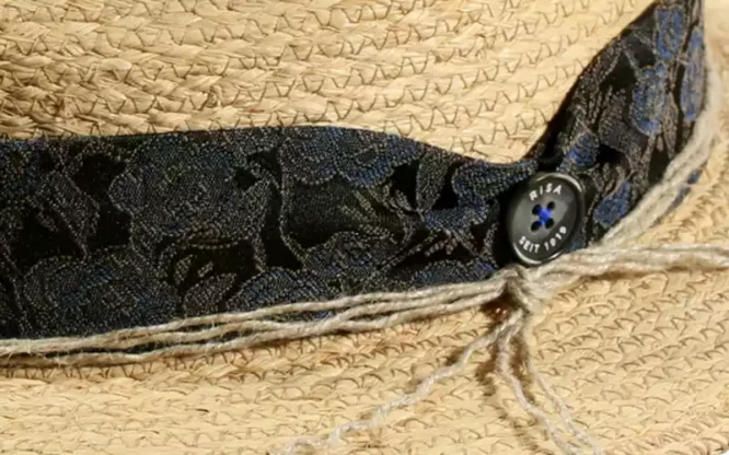 Strohhut Traveler Raffia mit Hanfschnur – Bild 4