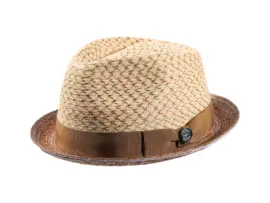 Sommerhut Trilby in Bronze mit Risa Qualitätsschleife