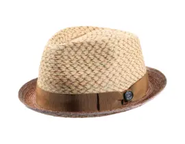 Sommerhut Trilby in Bronze mit Risa Qualitätsschleife