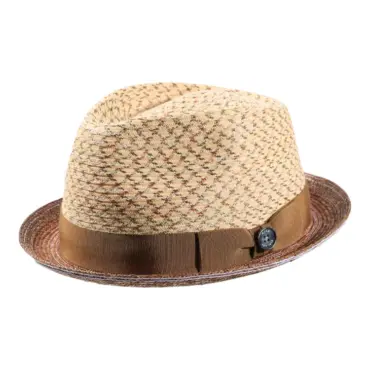 Sommerhut Trilby in Bronze mit Risa Qualitätsschleife