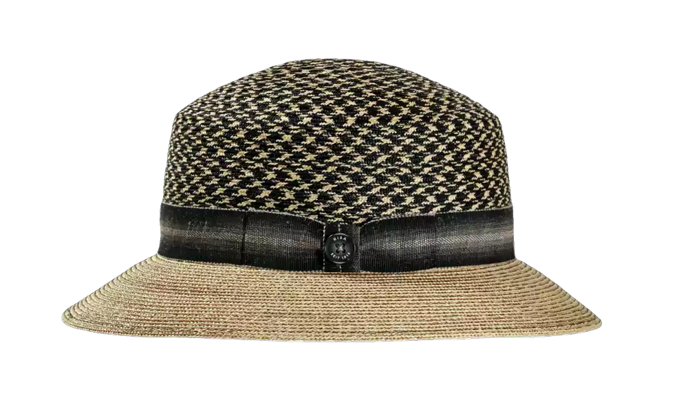 Strohhut Cloche "BLACK and WHITE„