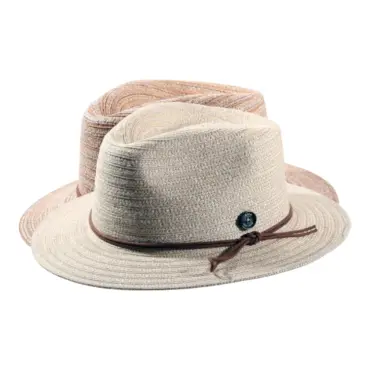 Fedora Sommerhut aus Leinen-Hanf-Mix in Beige