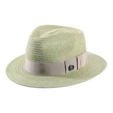 Fedora Sommerhut aus Leinen in Beige, Rubin, Blau und Grün