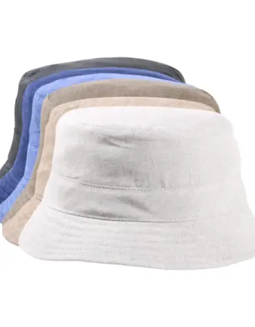 Bucket Sommerhut Leinen extra fein