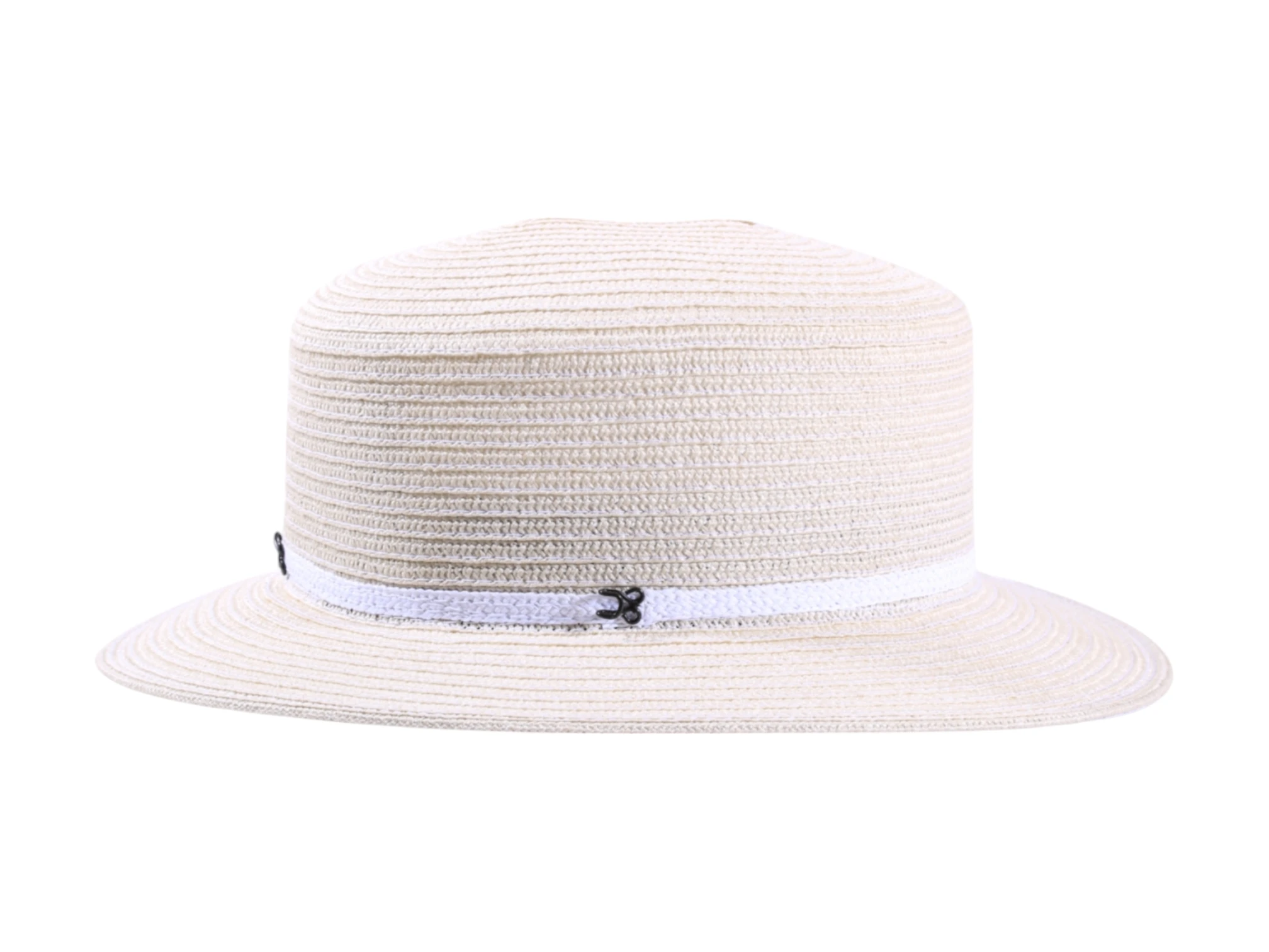 Damencloche aus Bast in vier Farbvarianten mit rollbarer Funktion