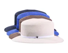 Damencloche aus Bast in vier Farbvarianten mit rollbarer Funktion