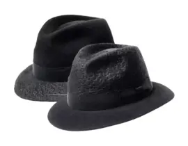 Haarfilzhut City aus Filz/Stick