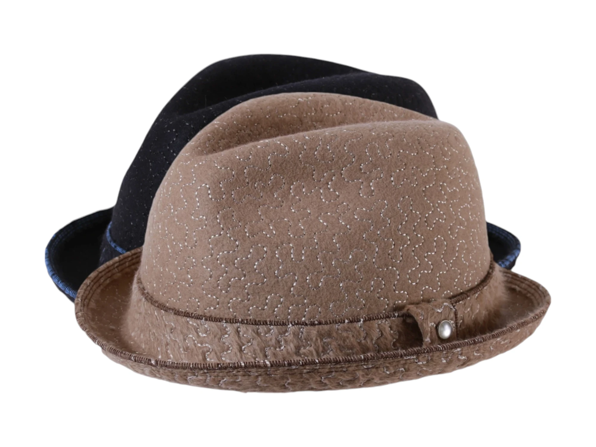 Haarfilzhut Player Melousine bestickt