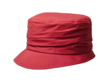 Fugger Goretex Hut in Hellbeige und Rot aus 100 % PES / Goretex mit stilvoller Drapierung