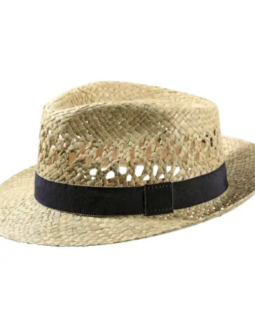 Strohhut Fedora Bogart mit Ventilation