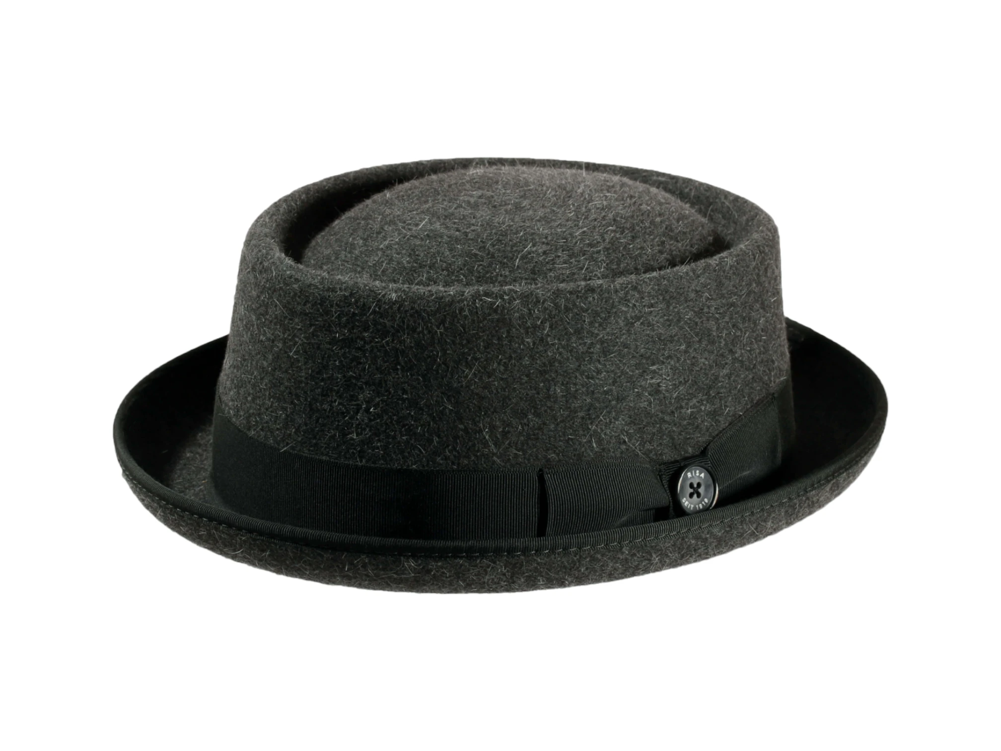 Haarfilzhut Porkpie Stichelhaar meliert – Bild 5