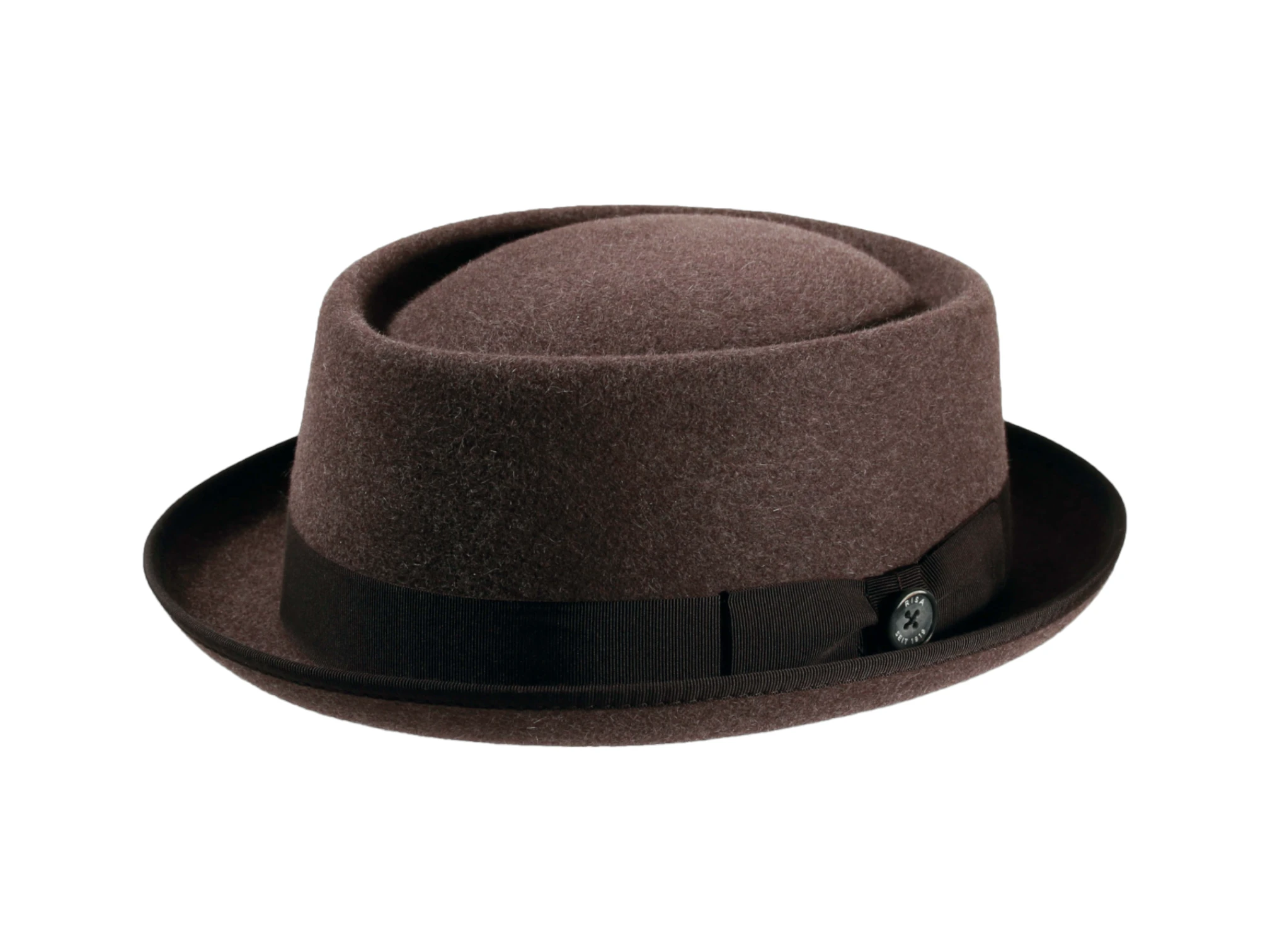 Haarfilzhut Porkpie Stichelhaar meliert – Bild 3