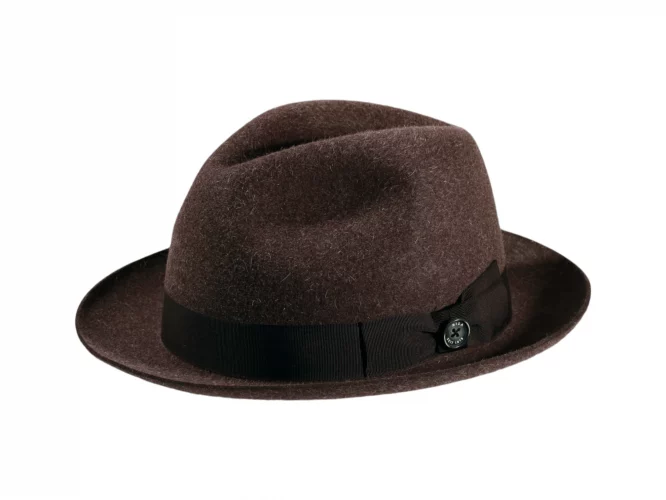 Trilby Stichelhaar meliert mit Klapprand & imprägniert – Bild 5