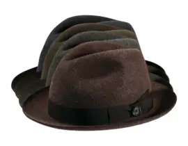 Player Stichelhaar meliert mit Klapprand & imprägniert