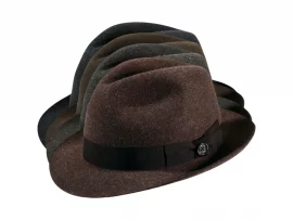 Trilby Stichelhaar meliert mit Klapprand & imprägniert