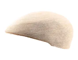 Panamamütze Flatcap naturfarben aus echtem Panama Grad 10