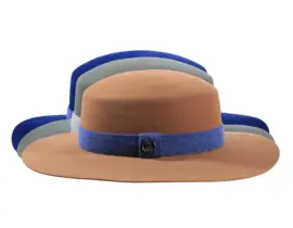 Cloche Velours „Folly Dot“ – Damenhut aus Haarfilz, handgefertigt in der Schweiz