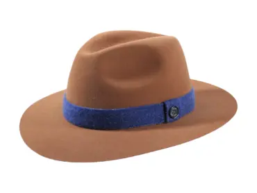 Traveler Hut „Folly Dot“ aus Haarfilz Velours – Schweizer Handarbeit