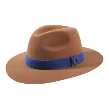 Traveler Hut „Folly Dot“ aus Haarfilz Velours – Schweizer Handarbeit