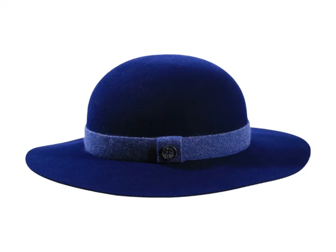Damenhut Cloche Velours mit rundem Kopf – Bild 3