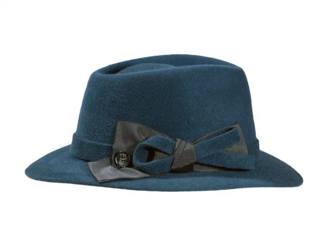 Haarfilzhut Fedora City mit Filzgarnitur – Bild 3