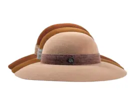 Damenhut Cloche Velours "Folly Ribon"