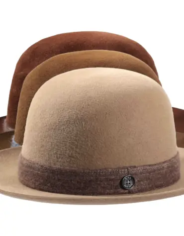 Fedora Velours „Folly Ribon“ Shapable – handgefertigt in der Schweiz