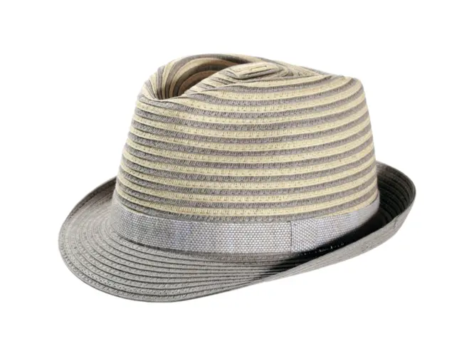 Sommerhut Trilby Viskose mit Rebsband in drei Farben