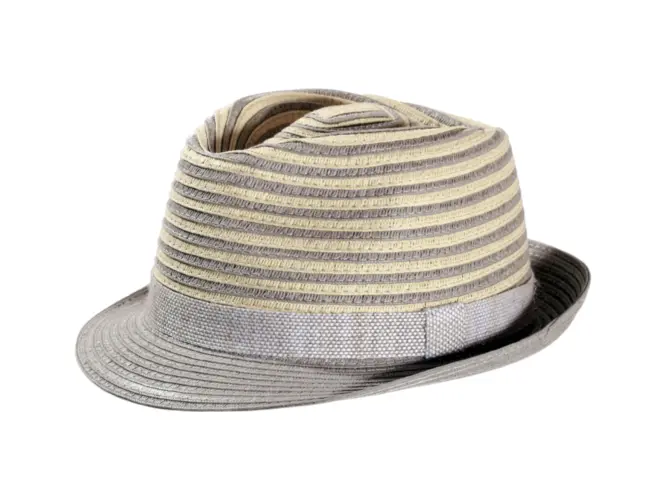 Sommerhut Trilby Viskose mit Rebsband in drei Farben