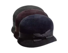 Damen Haarfilzhut Cloche